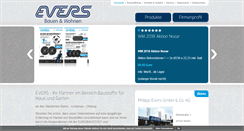 Desktop Screenshot of evers-baustoffe.com